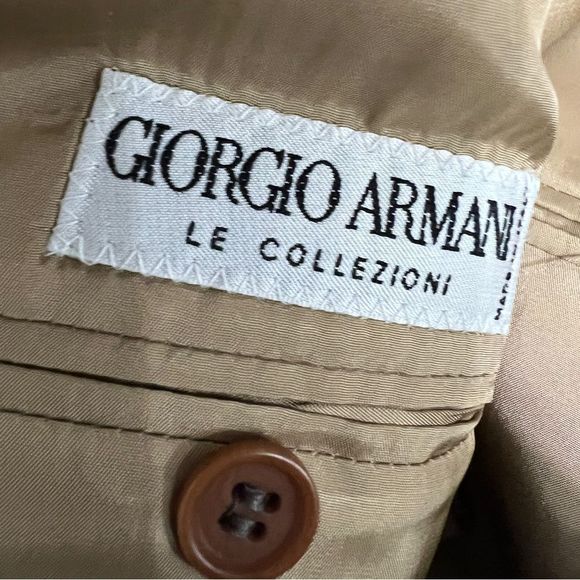 Giorgio Armani Le Collezioni blazer Newman Marcus designer wool silk blend 46L - Picture 6 of 9